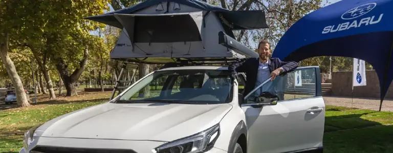 Subaru fue el auto oficial de la exitosa visita de Aron Ralston a Chile