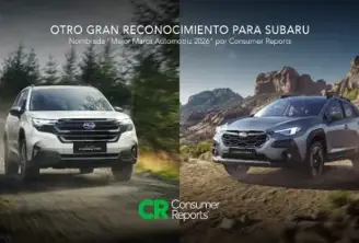 Subaru es nombrada “Mejor Marca Automotriz 2026” por Consumer Reports