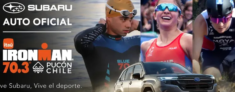 Subaru, auto oficial de Itaú Ironman 70.3 Pucón 2026